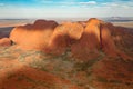 The Olgas - Kata Tjuta - Australia, aerial view. Royalty Free Stock Photo