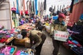 Sellers in the city market. In Bayan-Olgiy province is populated to 88,7% by Kazakhs.