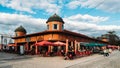 Facade of the famous fish and produce market Olhao, East Algarve