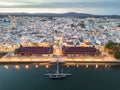 Olhao with two market buildings by Ria Formosa, Algarve, Portugal Royalty Free Stock Photo