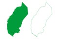 Olho dAgua das Flores municipality Alagoas state, Municipalities of Brazil, Federative Republic of Brazil map vector