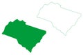 Olho dAgua Grande municipality Alagoas state, Municipalities of Brazil, Federative Republic of Brazil map vector illustration,