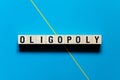 Oligopoly word concept on cubes