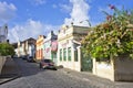 Olinda, Old city street view, Brazil, South America Royalty Free Stock Photo