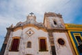 OLINDA, PERNAMBUCO, BRAZIL: Old beautiful Catholic Church in Olinda. Olinda is a colonial town on Brazil s northeast coast Royalty Free Stock Photo