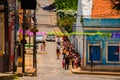 Olinda, Pernambuco, Brazil: The historic streets of Olinda in Pernambuco, Brazil with its cobblestones and buildings dated from