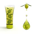 Olive cosmetic Royalty Free Stock Photo