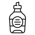 Olive cream bottle icon outline vector. Oil food