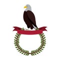 olive crown with label and eagle standing