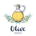 Olive design illustration.