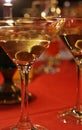 Olive and glass Martini Royalty Free Stock Photo
