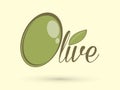 Olive graphic vector Royalty Free Stock Photo