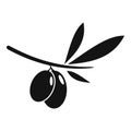 Olive icon, simple style