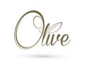 Olive graphic vector Royalty Free Stock Photo