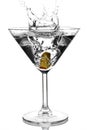 Olive martini Royalty Free Stock Photo
