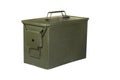 Olive metal ammunition box US Royalty Free Stock Photo