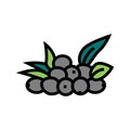 olive natural berries color icon vector illustration