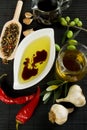 Olive oil and balsamic vinegar