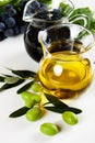 Olive oil and balsamic vinegar Royalty Free Stock Photo