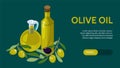 Olive Oil Banner Royalty Free Stock Photo