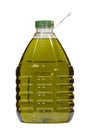 Olive oil bottle isolated over white background Royalty Free Stock Photo