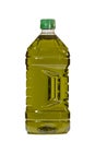 Olive oil bottle isolated over white background Royalty Free Stock Photo