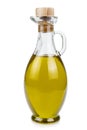 Olive oil bottle isolated on a white background.