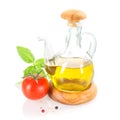 Olive oil cruet Royalty Free Stock Photo