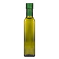 olive oil in glass bottle on white background, isolate Royalty Free Stock Photo