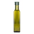 olive oil in glass bottle on white background, isolate Royalty Free Stock Photo