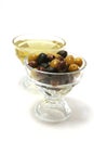 Olive oil with green and black olives Royalty Free Stock Photo