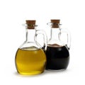 Olive oil with Italian balsamic vinegar of Modena Royalty Free Stock Photo