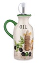 Olive oil jug Royalty Free Stock Photo