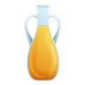 Olive oil jug icon, cartoon style Royalty Free Stock Photo