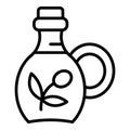 Olive oil jug icon outline vector. Bottle food Royalty Free Stock Photo