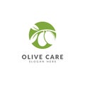 Olive oil logo or icon vector design template