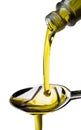 Olive Oil Poured Royalty Free Stock Photo