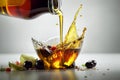 Olive oil poured cooking. Generate Ai Royalty Free Stock Photo