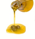 Olive oil pouring