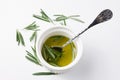 Olive oil with rosemary Royalty Free Stock Photo