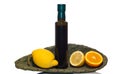 Olive oil and sicilian fruits