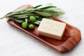 Olive oil soap Royalty Free Stock Photo