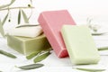 Olive oil soap Royalty Free Stock Photo