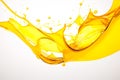 olive oil splashing isolated on white background Royalty Free Stock Photo