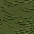 Olive Paper Strict Smooth Curves Tile Seamless Background. Generative AI Royalty Free Stock Photo