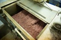 Olive paste in crusher machine