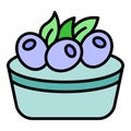 Olive plant icon vector flat