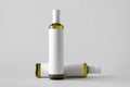 Olive / Sunflower / Sesame Oil Bottle Mock-Up - Two Bottles. Blank Label