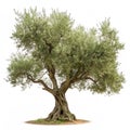 Olive Tree isolated on transparent background Royalty Free Stock Photo