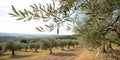 Olive tree orchard Royalty Free Stock Photo